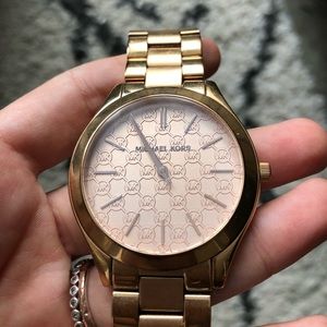 Rose Gold MK Watch